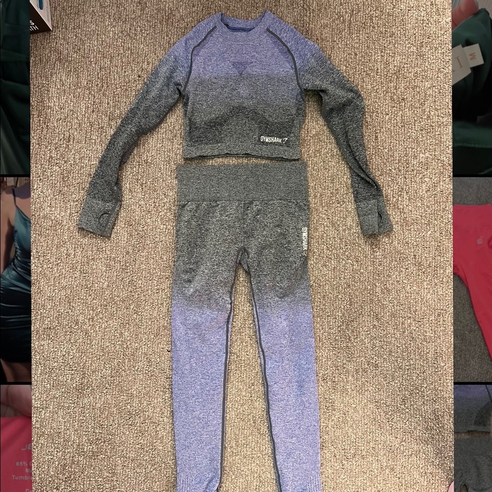 Gymshark leggings and crop top set
